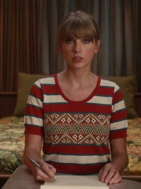 STEFANEL ITALY STRIPED KNIT SWEATER TOP